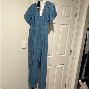 Old Navy Denim Blue Jumpsuit